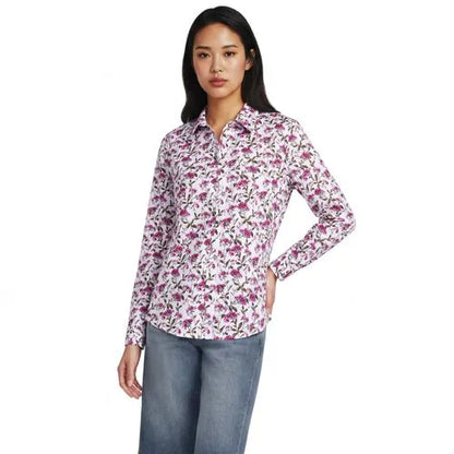 No Iron Button Front Shirt