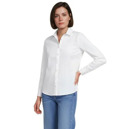 No Iron Button Front Shirt