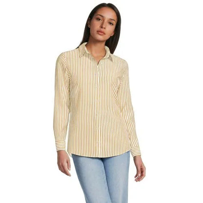 No Iron Button Front Shirt