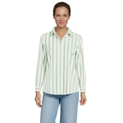 No Iron Button Front Shirt