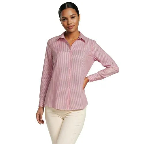 No Iron Button Front Shirt