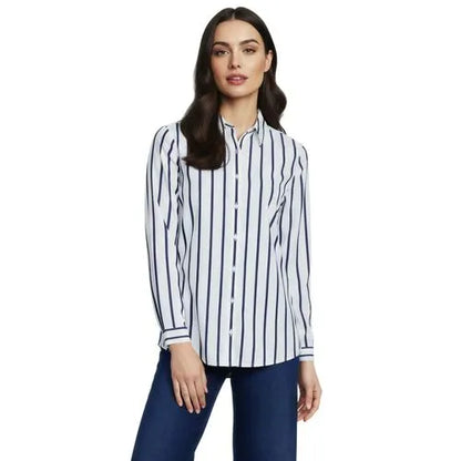 No Iron Button Front Shirt