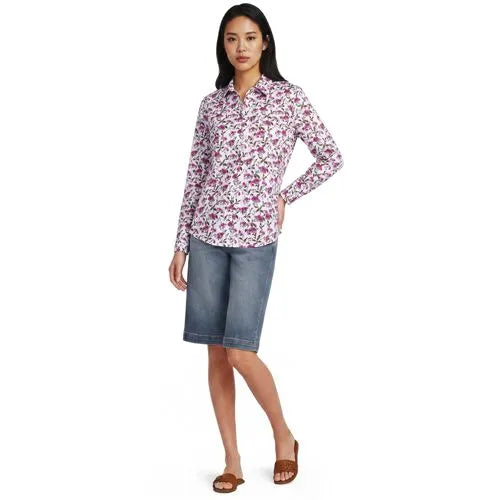 No Iron Button Front Shirt