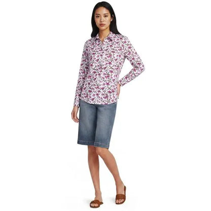 No Iron Button Front Shirt
