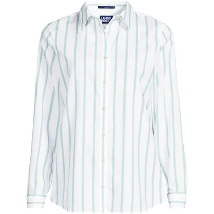No Iron Button Front Shirt