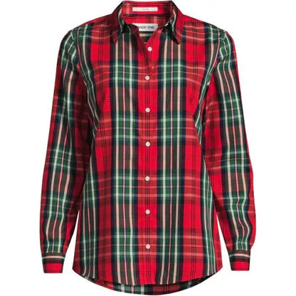 No Iron Button Front Shirt