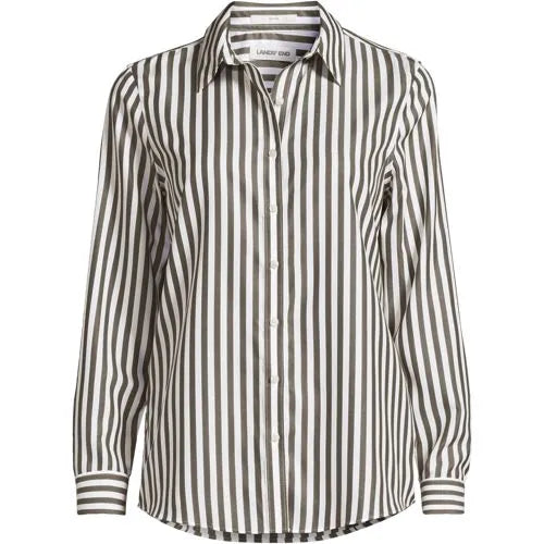 No Iron Button Front Shirt
