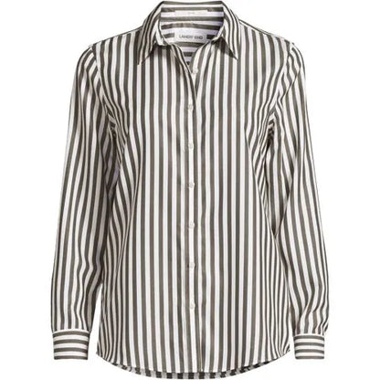 No Iron Button Front Shirt