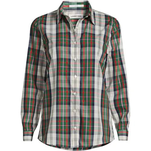 No Iron Button Front Shirt