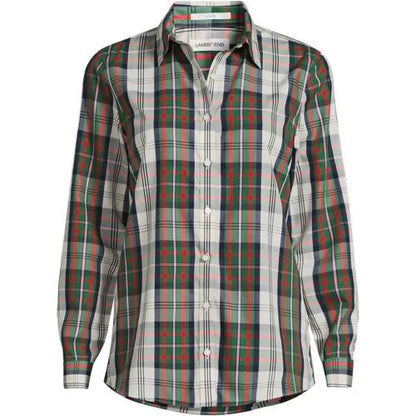 No Iron Button Front Shirt