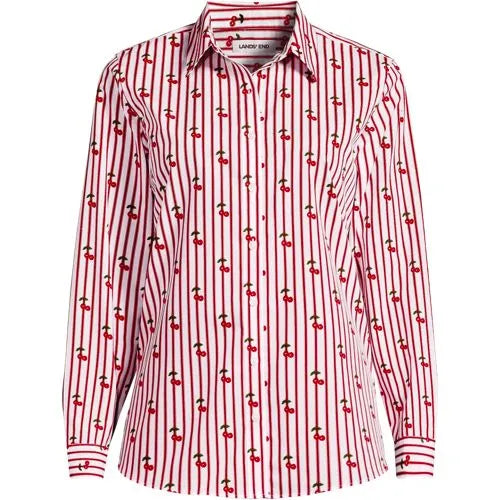No Iron Button Front Shirt