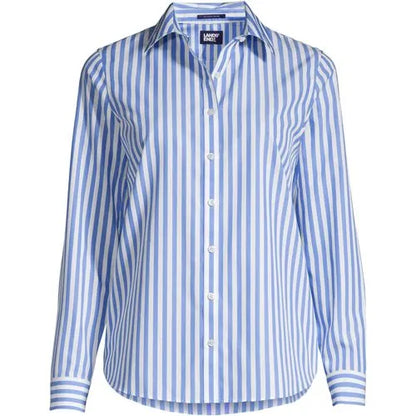 No Iron Button Front Shirt