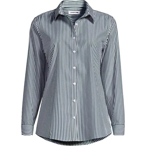 No Iron Button Front Shirt