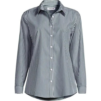 No Iron Button Front Shirt