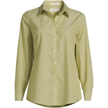 No Iron Button Front Shirt