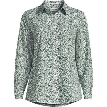 No Iron Button Front Shirt