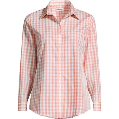 No Iron Button Front Shirt