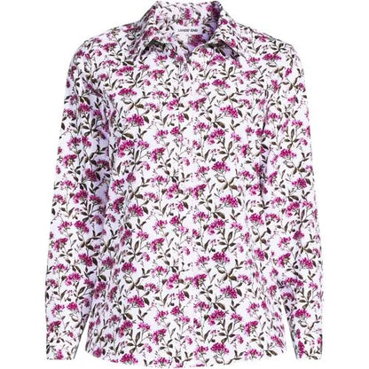 No Iron Button Front Shirt