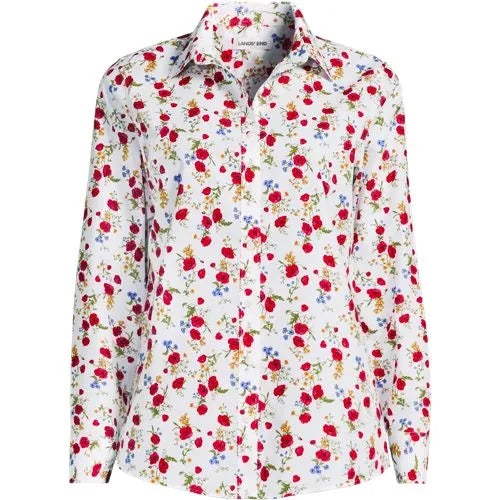 No Iron Button Front Shirt