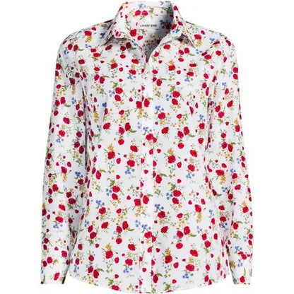 No Iron Button Front Shirt