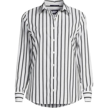 No Iron Button Front Shirt