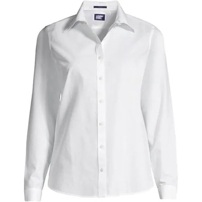 No Iron Button Front Shirt