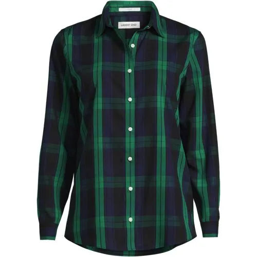 No Iron Button Front Shirt