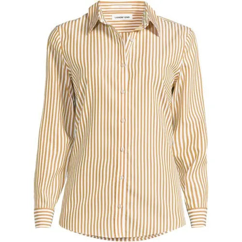 No Iron Button Front Shirt
