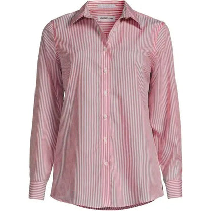 No Iron Button Front Shirt
