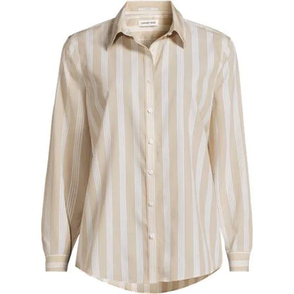 No Iron Button Front Shirt
