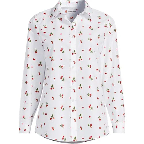 No Iron Button Front Shirt