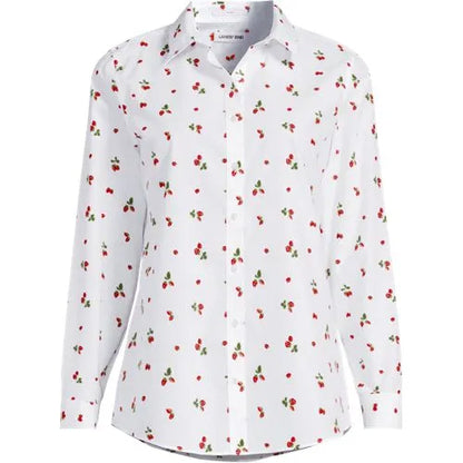 No Iron Button Front Shirt