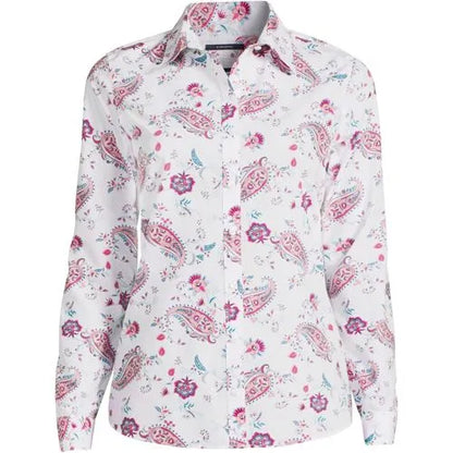 No Iron Button Front Shirt