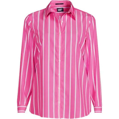 No Iron Button Front Shirt