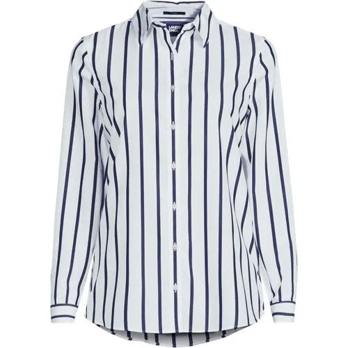 No Iron Button Front Shirt