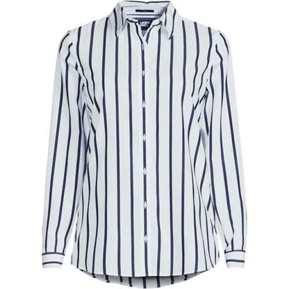 No Iron Button Front Shirt