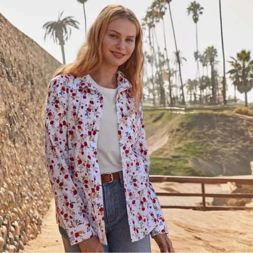 No Iron Button Front Shirt