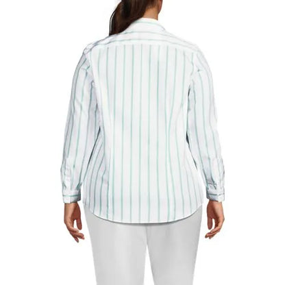 No Iron Button Front Shirt