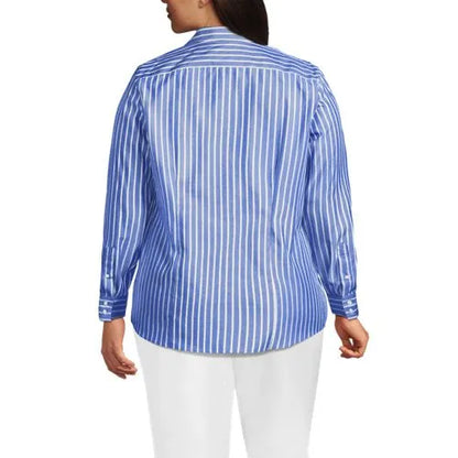 No Iron Button Front Shirt