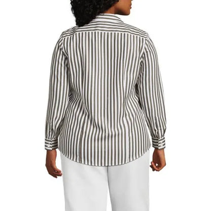 No Iron Button Front Shirt