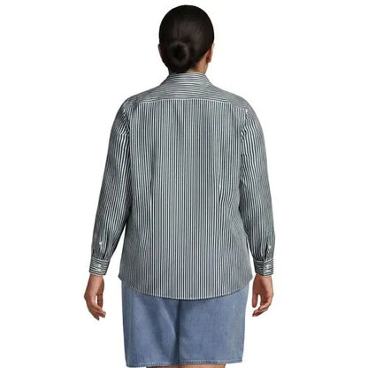 No Iron Button Front Shirt