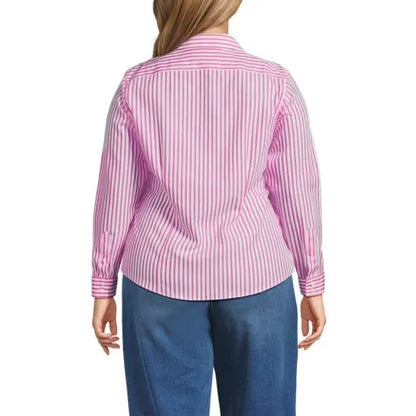 No Iron Button Front Shirt
