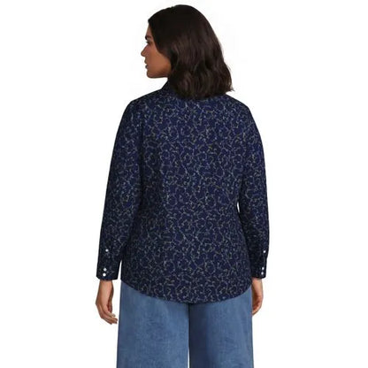 No Iron Button Front Shirt
