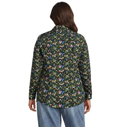 No Iron Button Front Shirt