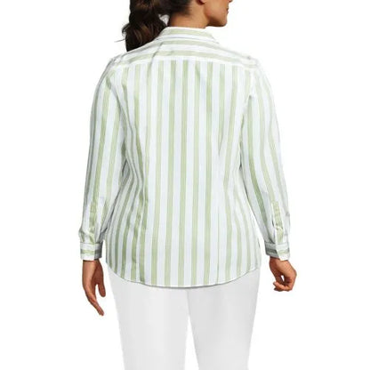 No Iron Button Front Shirt