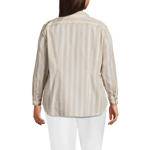 No Iron Button Front Shirt