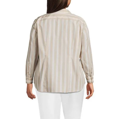 No Iron Button Front Shirt