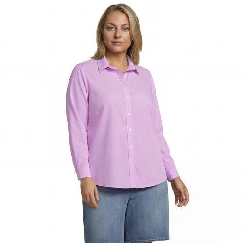 No Iron Button Front Shirt