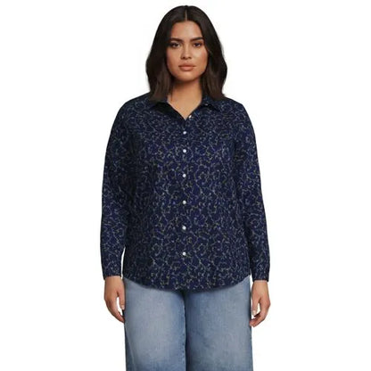 No Iron Button Front Shirt