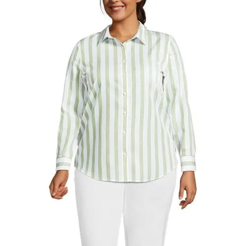 No Iron Button Front Shirt